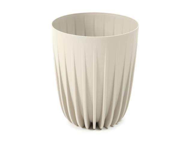 Maceta "MIRA" color beige 14 cm · plástico