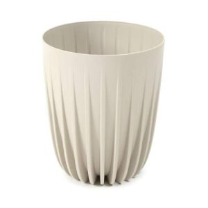 Maceta "MIRA" color beige 19 cm · plástico