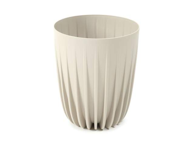 Maceta "MIRA" color beige 19 cm · plástico