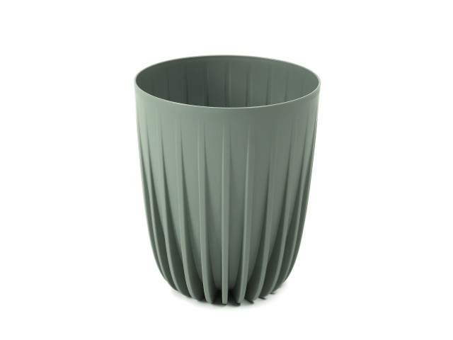 Maceta "MIRA" color gris verde 25 cm · plástico