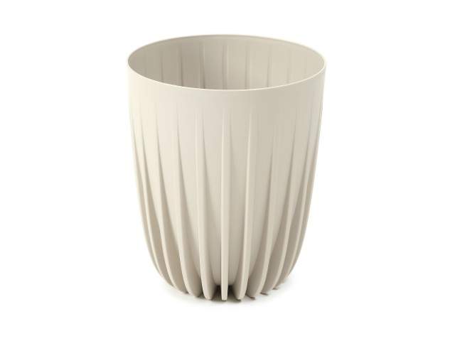 Maceta "MIRA" color beige 30 cm · plástico