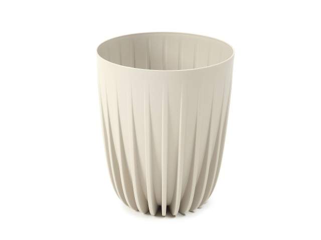 Maceta "MIRA" color beige 39 cm · plástico