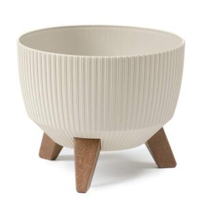Maceta "ROMA" color beige 24 cm · plástico