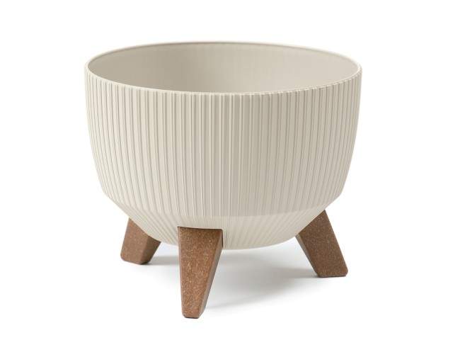 Maceta "ROMA" color beige 24 cm · plástico
