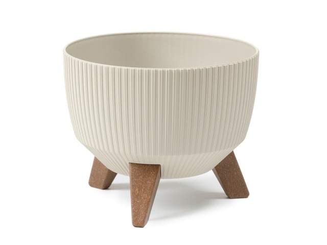 Maceta "ROMA" color beige 33 cm · plástico