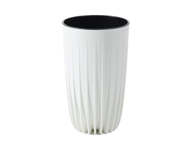 Maceta "MIRA" color crema 30 cm · plástico