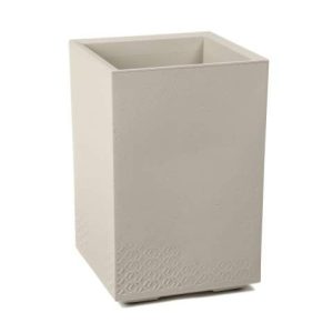 Maceta "KARO" color beige 40 × 40 × 60 cm · plástico