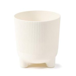 Maceta "ARIA ECO RECICLADO" color crema 14 × 16 cm · plástico