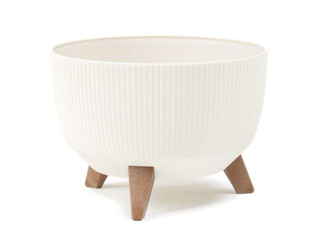 Maceta "ROMA ECO RECICLADO JUMPER" color crema 47 × 22 cm · plástico