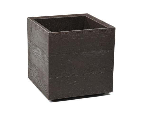 Maceta "KARO" eco café expresso 30 × 30 × 30 cm · plástico