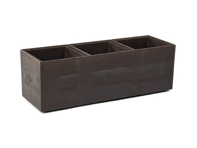 Maceta "KARO" eco café expresso 90 × 30 × 30 cm · plástico