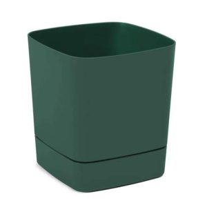 Maceta con plato "CLIMA" abacate 30 × 30 cm · plástico