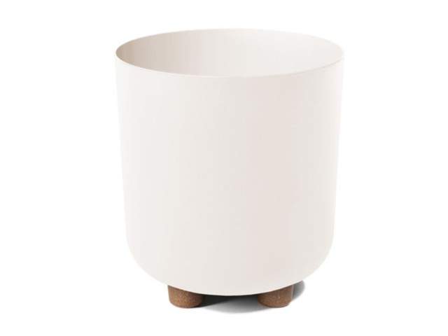 Maceta con pies "SOFIA" color crema 19 × 21 cm · plástico reciclado