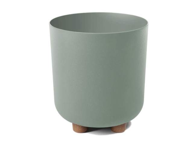 Maceta con pies "SOFIA" color gris 24 × 27 cm · plástico reciclado