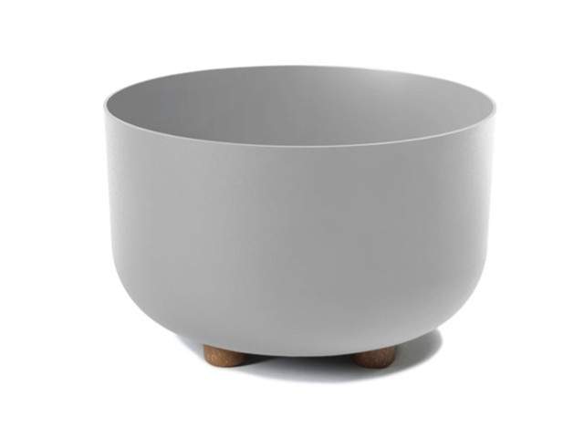 Maceta con pies "SOFIA" color gris 27 × 17 cm · plástico