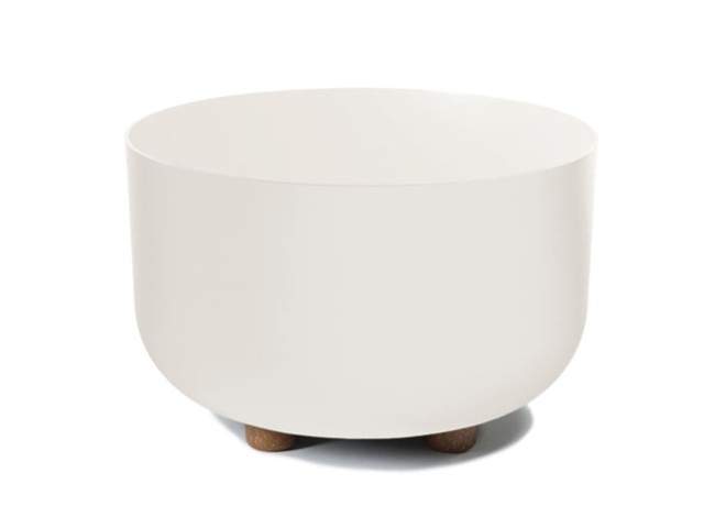 Maceta con pies "SOFIA" color crema 27 × 17 cm · plástico reciclado