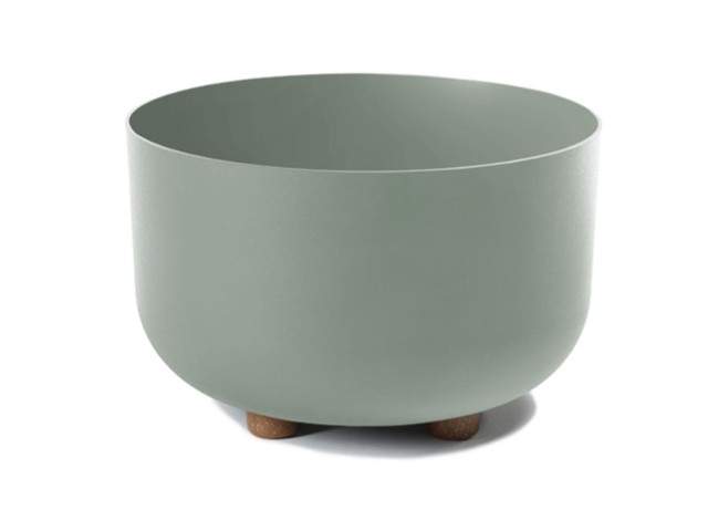 Maceta con pies "SOFIA" color gris 27 × 17 cm · plástico reciclado