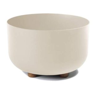 Maceta con pies "SOFIA" color beige 27 × 17 cm · plástico reciclado