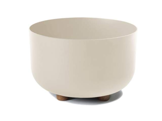 Maceta con pies "SOFIA" color beige 27 × 17 cm · plástico reciclado