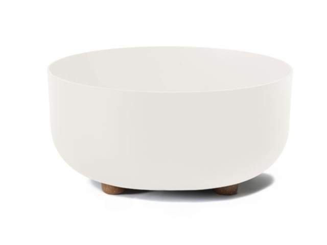 Maceta con pies "SOFIA" color crema 27 × 17 cm · plástico reciclado