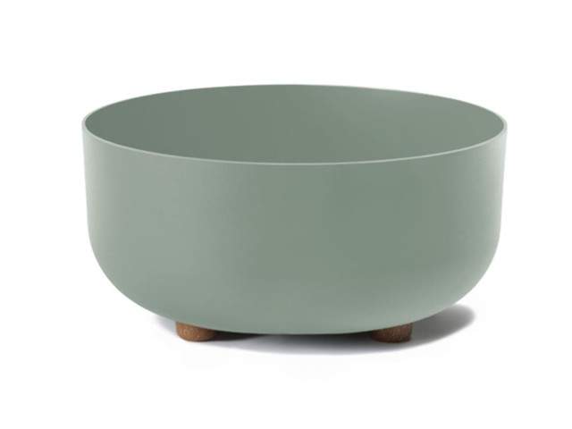 Maceta con pies "SOFIA" color gris 27 × 17 cm · plástico reciclado