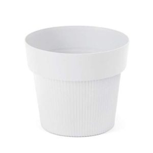Maceta "TULA" color blanco 13 × 11 cm · plástico