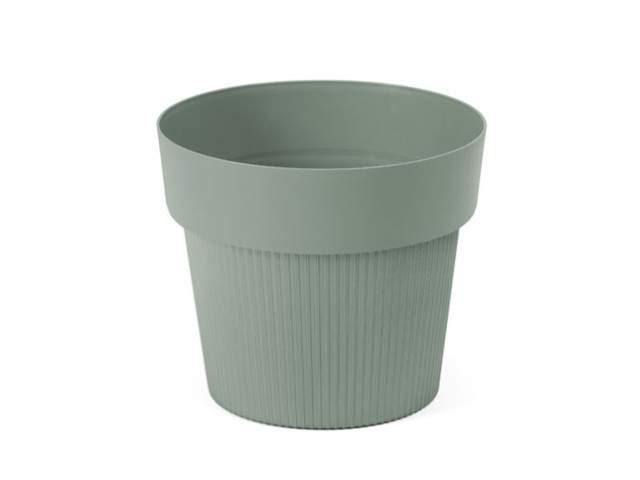 Maceta "TULA" color gris 14 × 12 cm · plástico reciclado
