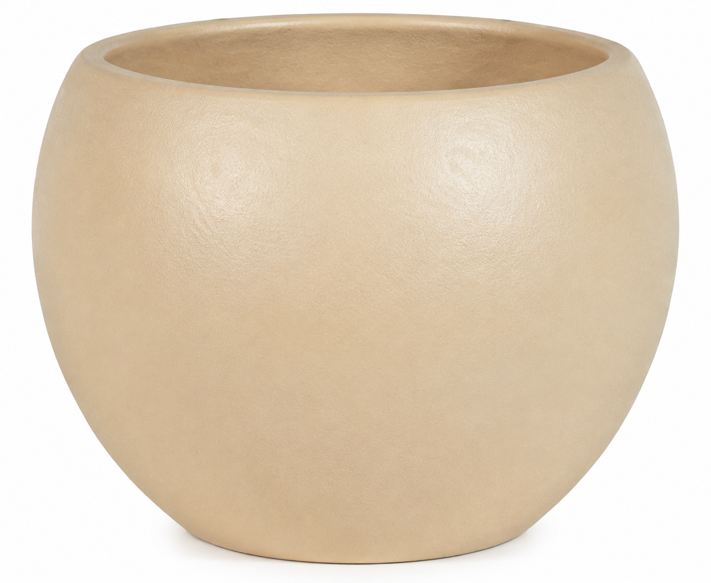 Maceta traviata de barro con acabado epoxi - 12 cm × 11 cm de alto