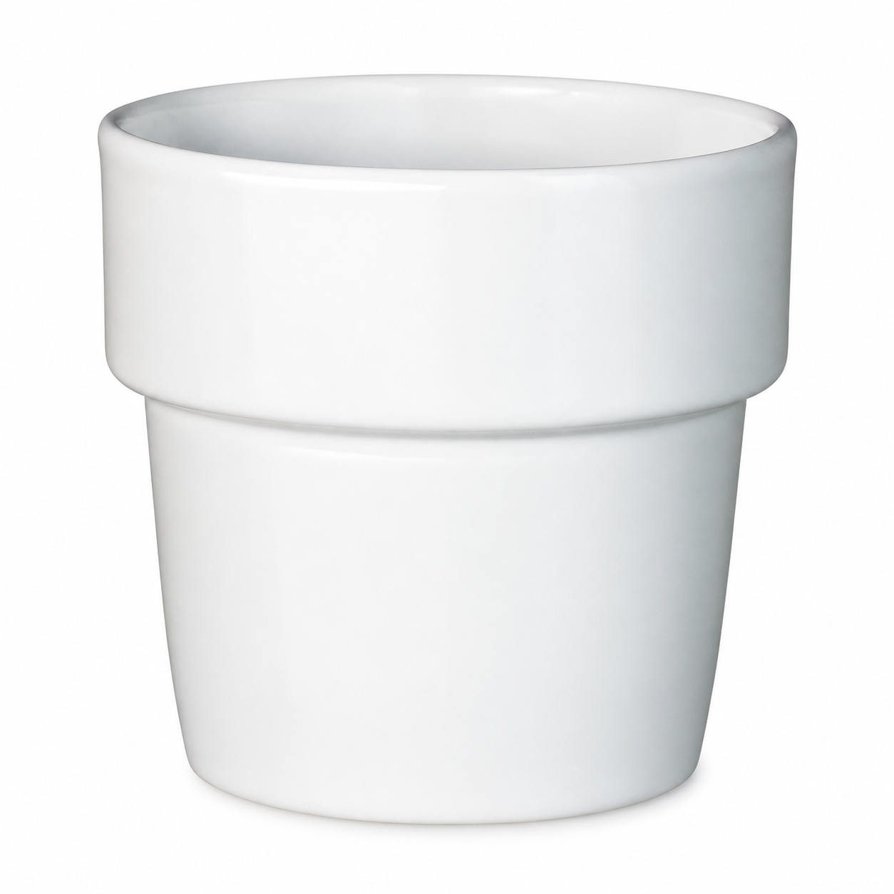 Maceta vaso pot de barro con acabado epoxi - 13 cm × 13 cm de alto