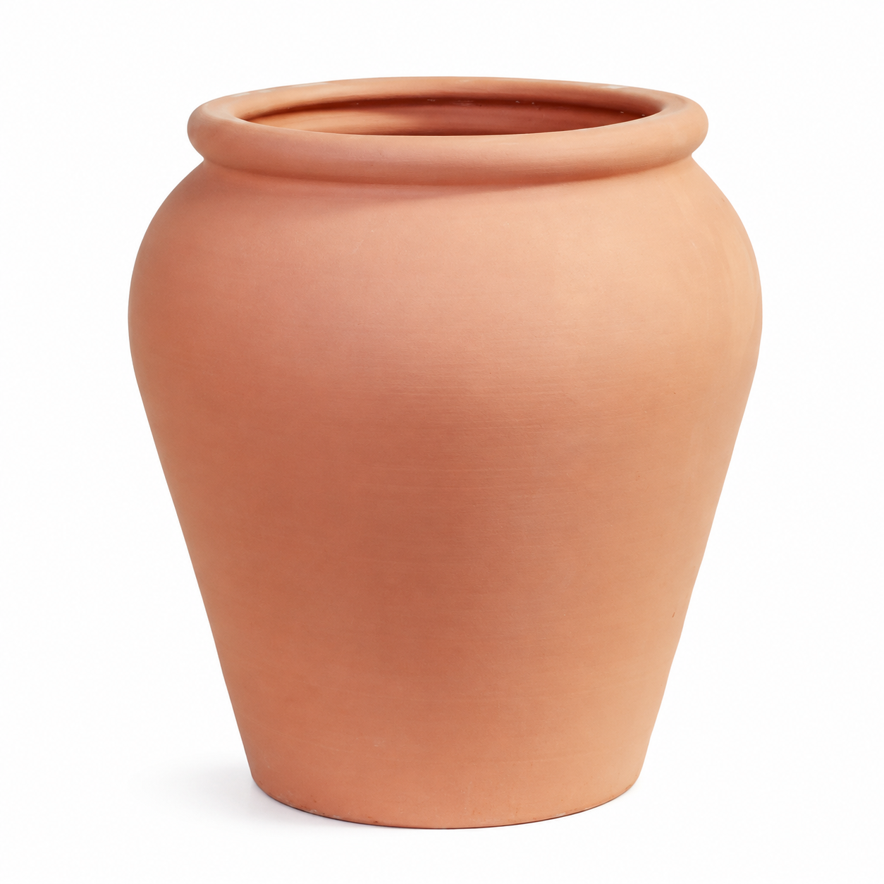Maceta borde plano de terracota - 26 cm × 35 cm de alto