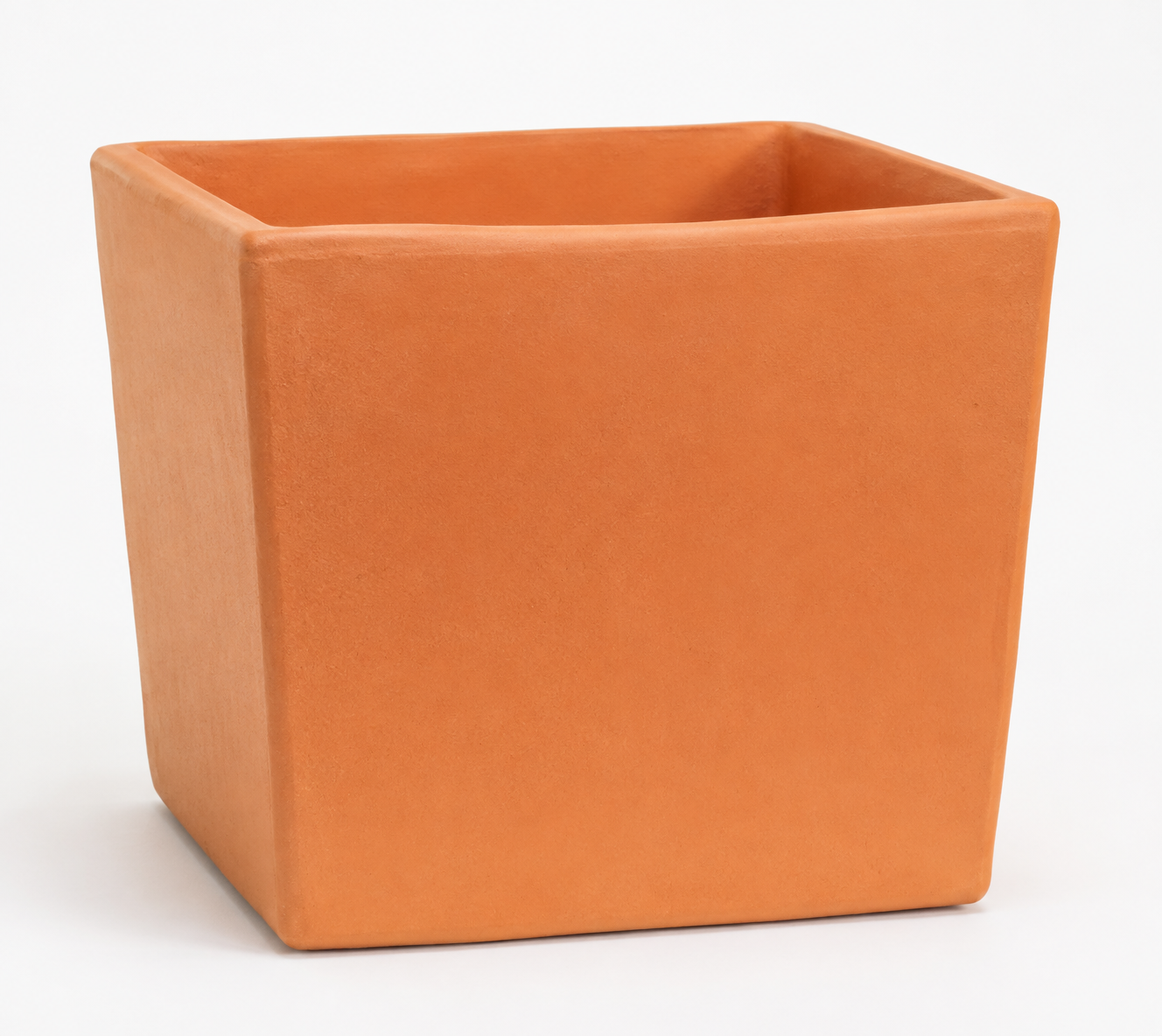 Maceta cubo de terracota - 30 × 30 cm × 30 cm de alto