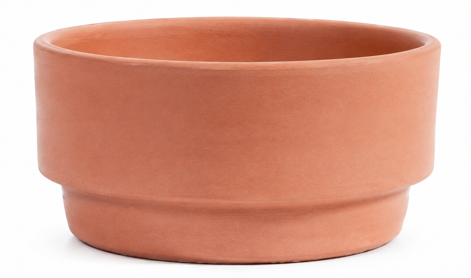 Maceta tarrina de terracota - 14 cm × 6 cm de alto