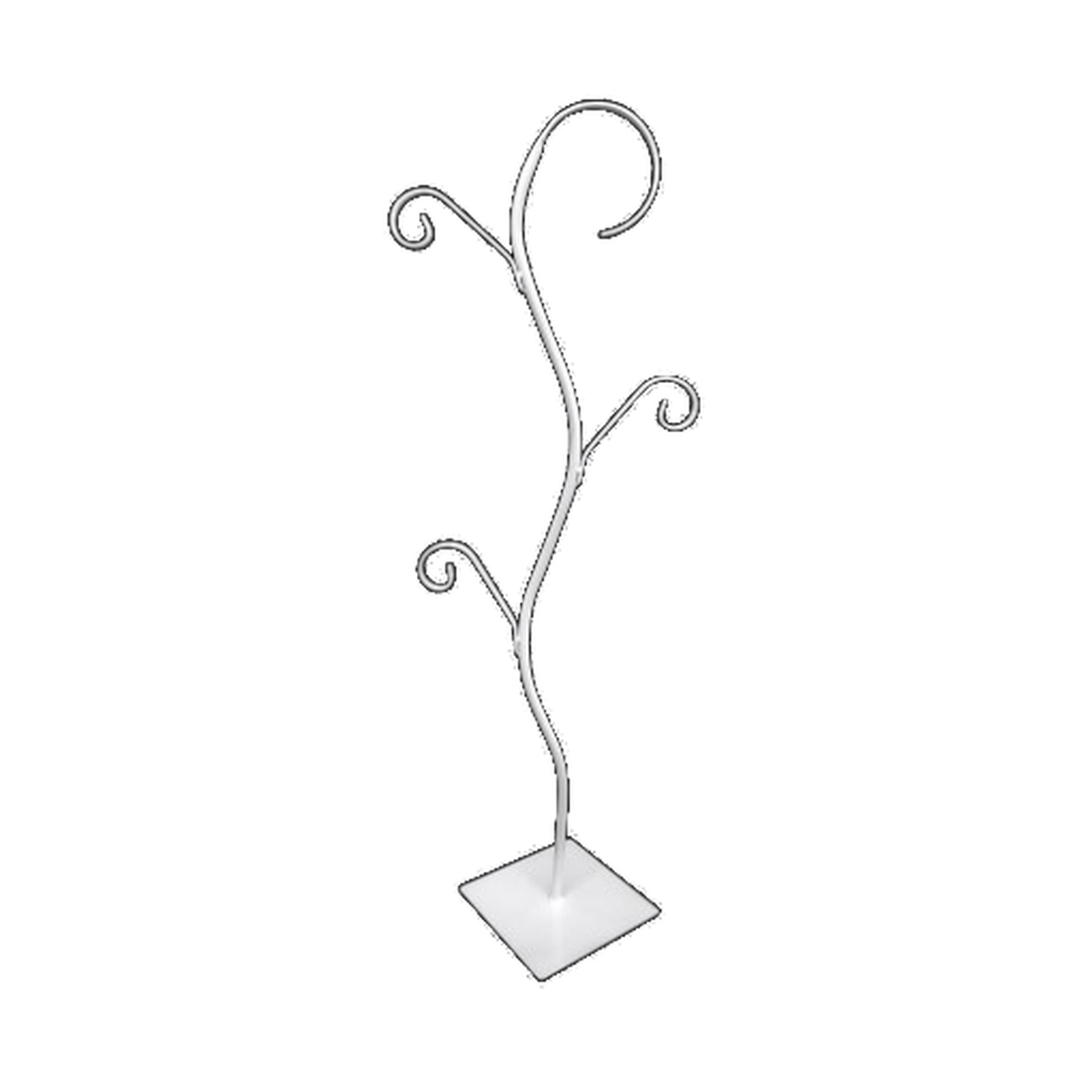 Soporte metálico decorativo árbol blanco – 120 cm